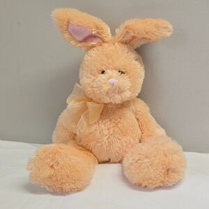 Gund Heads‎ & Tales Plush Bunny Rabbit Orange Bow